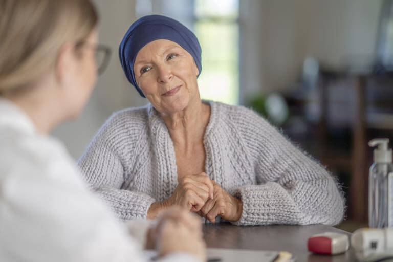 cancer patient smiling